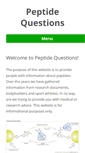 Mobile Screenshot of peptidequestions.com